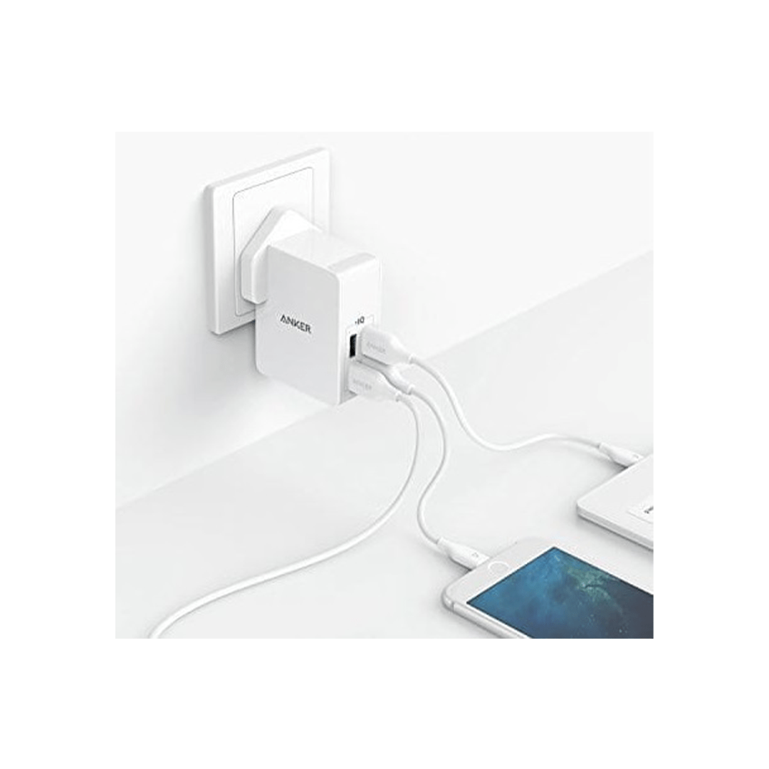 Anker A2042L11 PowerPort 4 Lite travel charger - White in Qatar Anker A2042L11 PowerPort 4 Lite travel charger - White in Qatar
